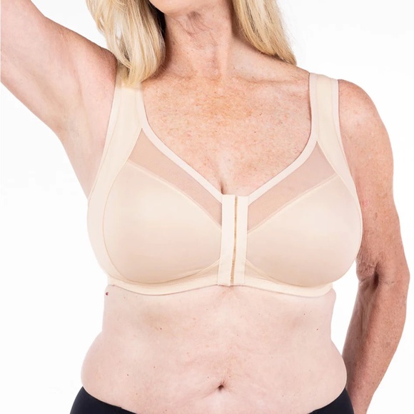 Front-Close Wireless Unpadded Bra - Picture 2 of 4